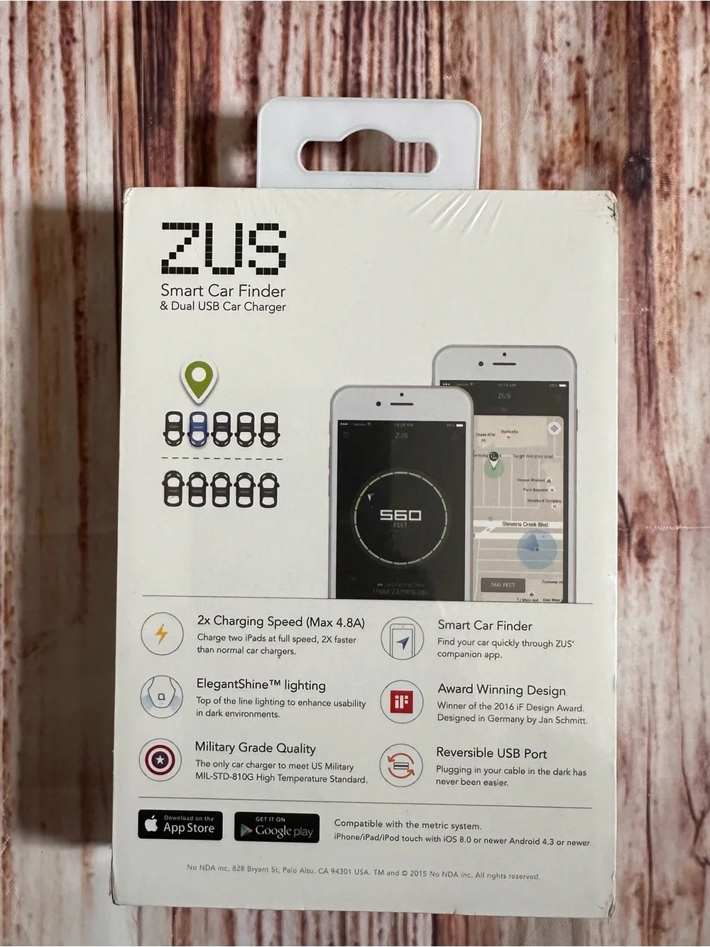 Zus Smart Car Hub by Nonda USB charger Car Finder Battery Monitor Mileage Log